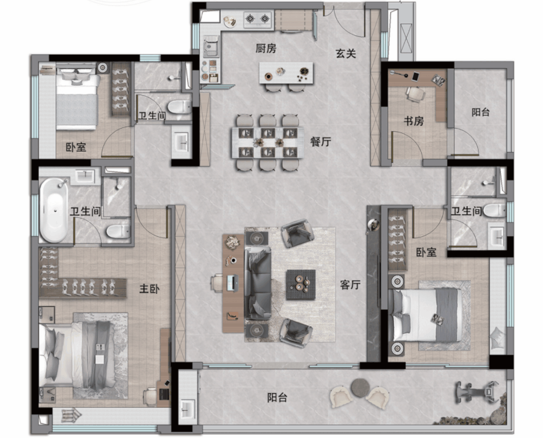 中铁建·信达·花语天宸网站-2024百科最新房价＋户型图＋配套(图16)