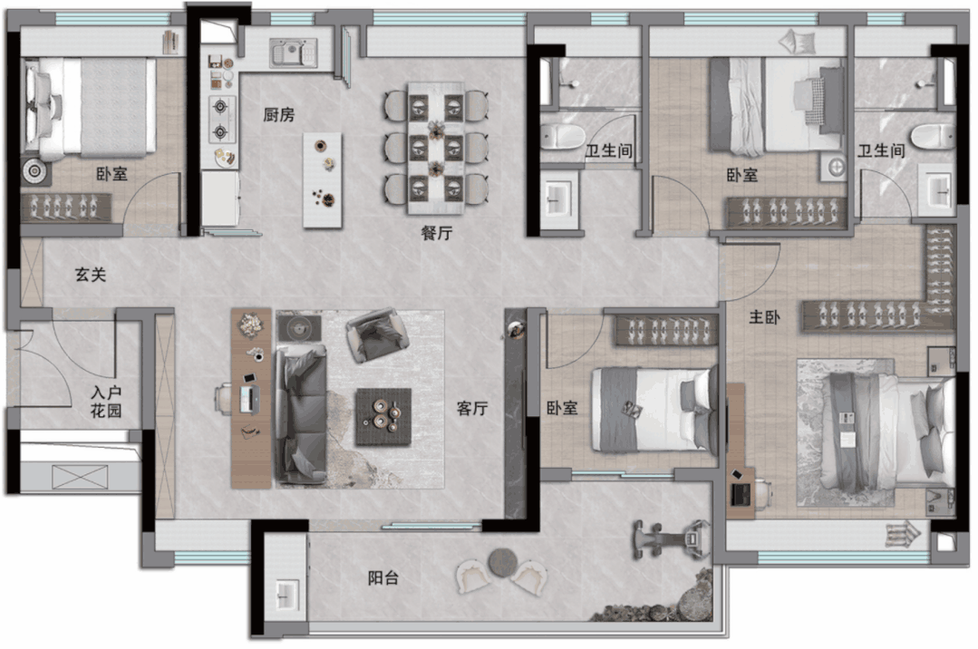 中铁建·信达·花语天宸网站-2024百科最新房价＋户型图＋配套(图17)