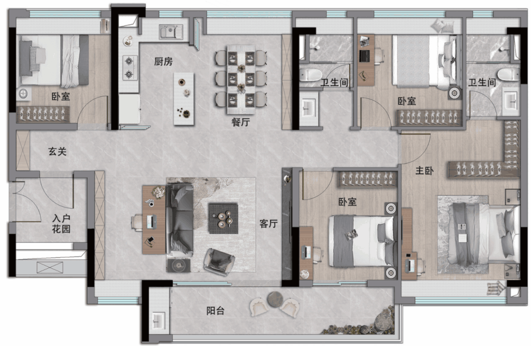 中铁建·信达·花语天宸网站-2024百科最新房价＋户型图＋配套(图18)