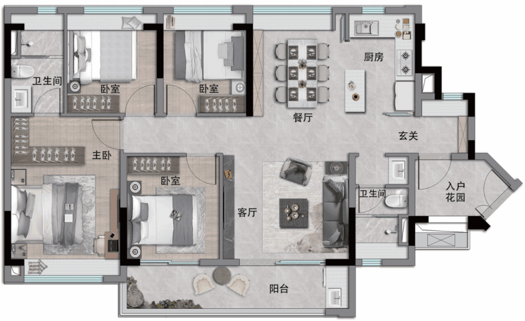 中铁建·信达·花语天宸网站-2024百科最新房价＋户型图＋配套(图19)