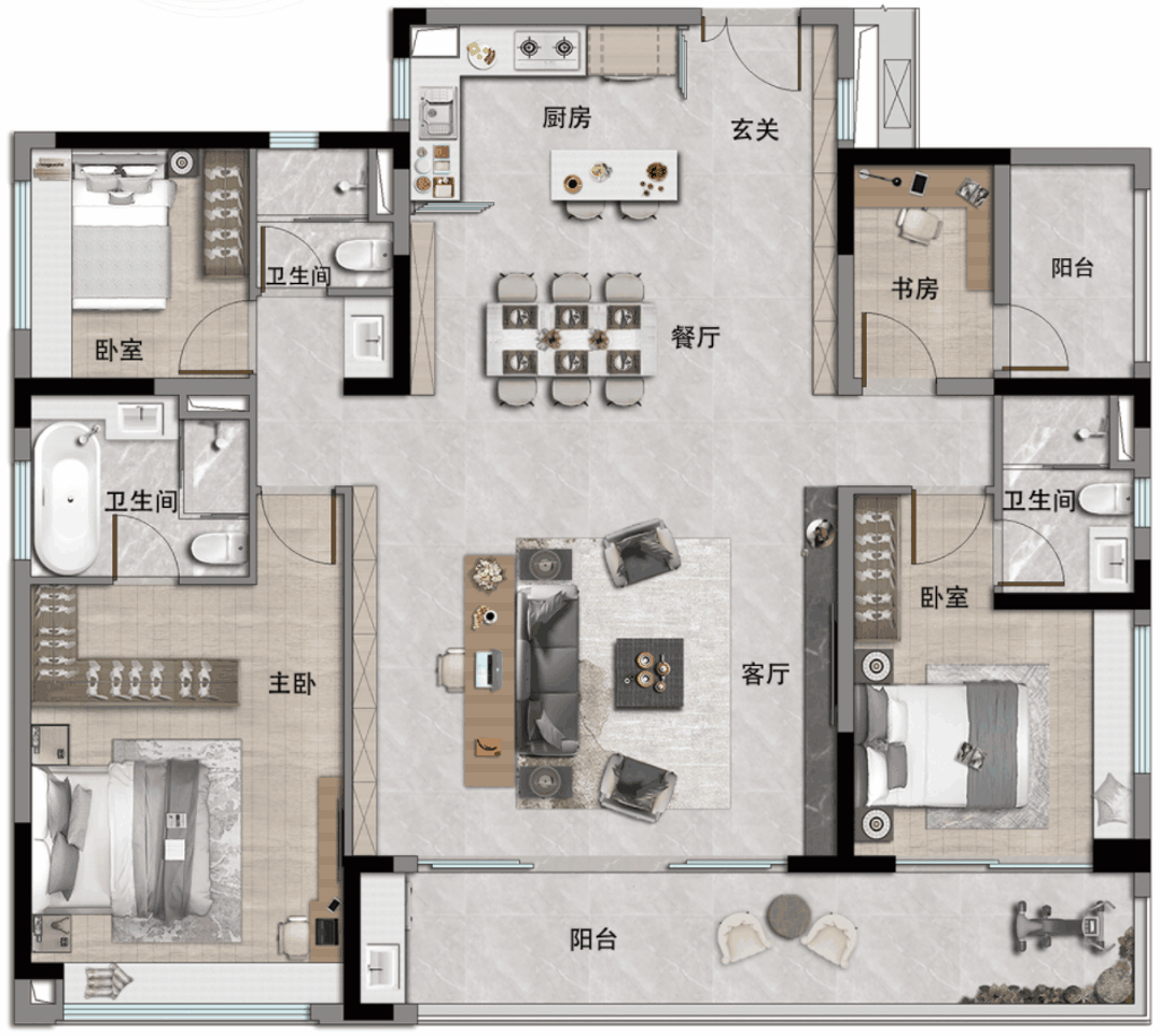 中铁建·信达·花语天宸网站-2024百科最新房价＋户型图＋配套(图20)
